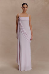 Leena Chiffon Maxi Dress - Light Lilac
